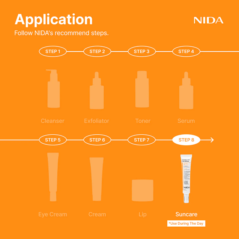 NIDA Invisible Fit Sun Serum for Face (Global) - Image 7